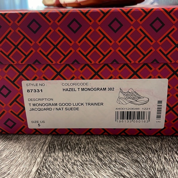 Tory Burch T Monogram Good Luck Trainer Hazel - Picture 12 of 12
